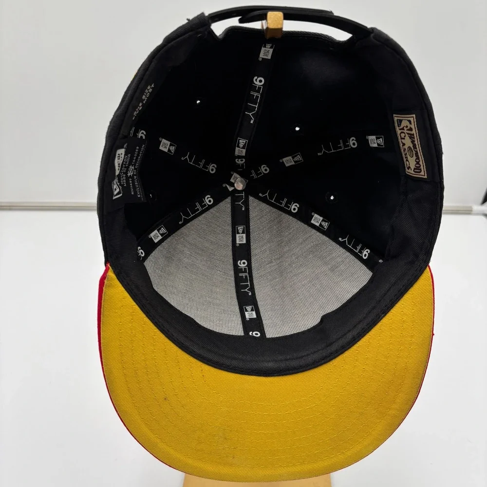 Denver Nuggets Hardwood Classics 9FIFTY Snapback Hat New Era OSFM Black Red‎